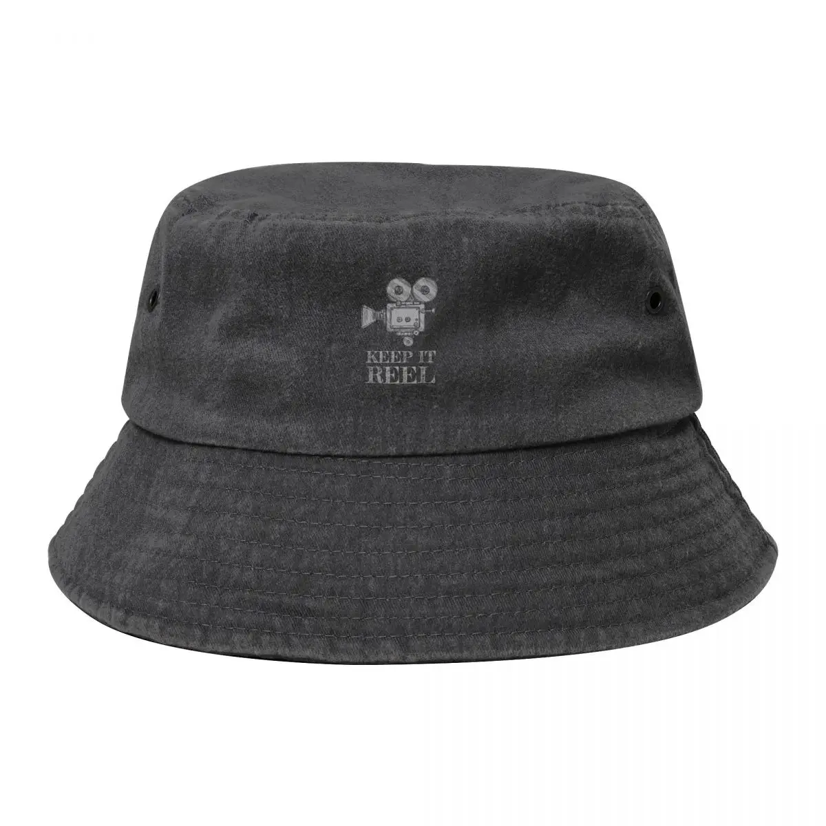 

Keep It Reel for Filmmakers, Film Students and Movie Buffs Bucket Hat fishing hat Horse Hat Golf Men's Caps Women's