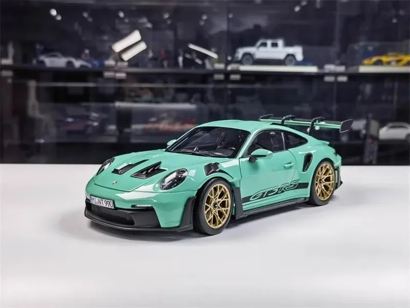 Norev-Porsche 911 992 gt3 rs車モデル、シミュレーション合金、スポーツカーコレクション、部屋の装飾、男の子へのギフト、2022, 1:18