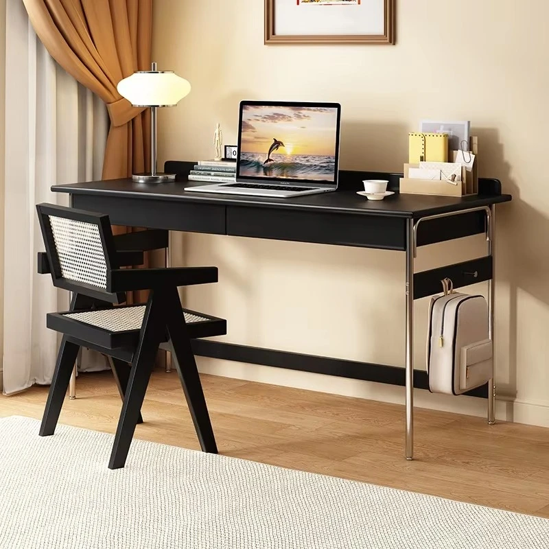 Desk with chair, household desk with storage space, suitable for study, modern computer desk