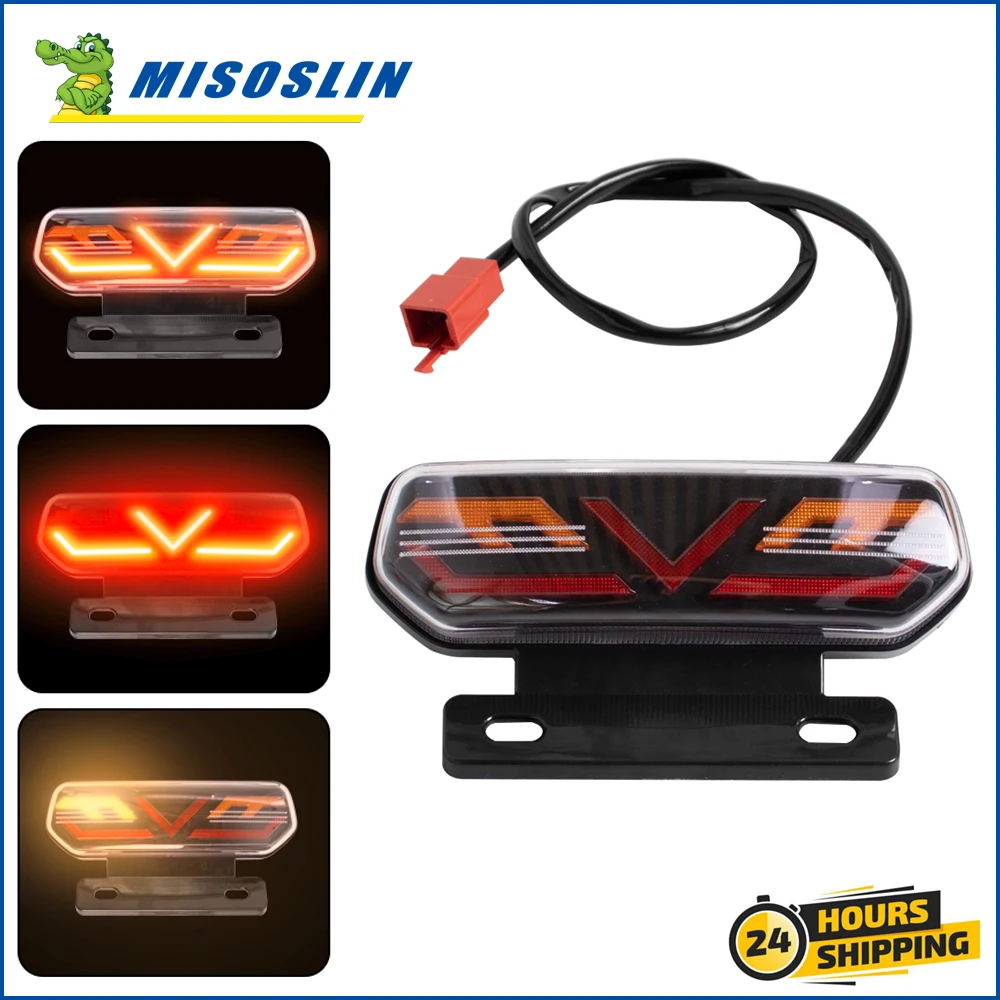 Turn Single Light 12V Motorcycle Brake Waterproof Tail Light ATV Motorbike Direction LED Stoplight Indicator Blinker Accessories