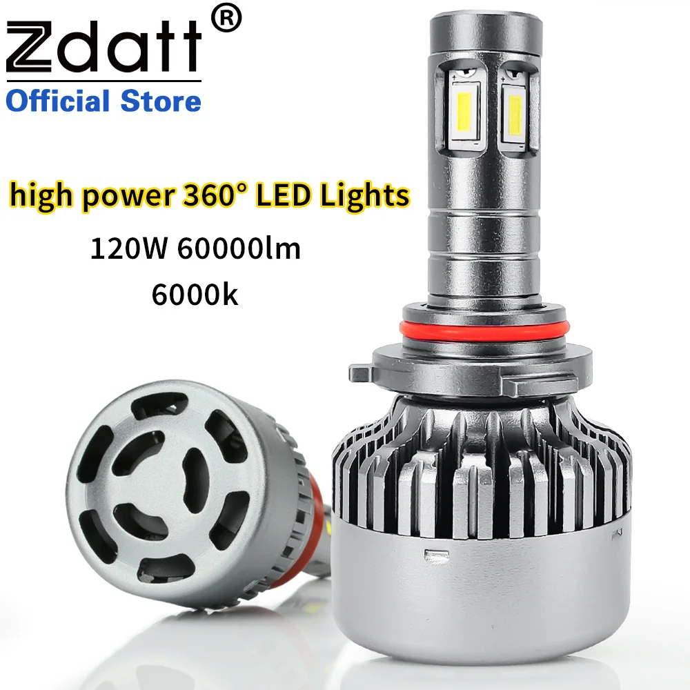 360 h7 led Lights Canbus 6000k for Projector Lenses H11 H1 H4 LED H8 Headlight Bulb HB3 9005 HB4 9006 Hir2 9012 9004 9007 h13