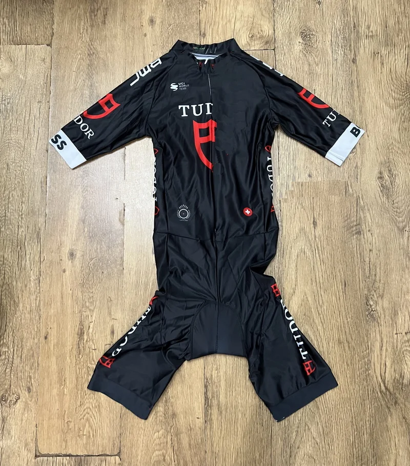 LASER CUT Skinsuit 2024 TUDORful TEAM Bodysuit SHORT Cycling Jersey Bike Bicycle Clothing Maillot Ropa Ciclismo