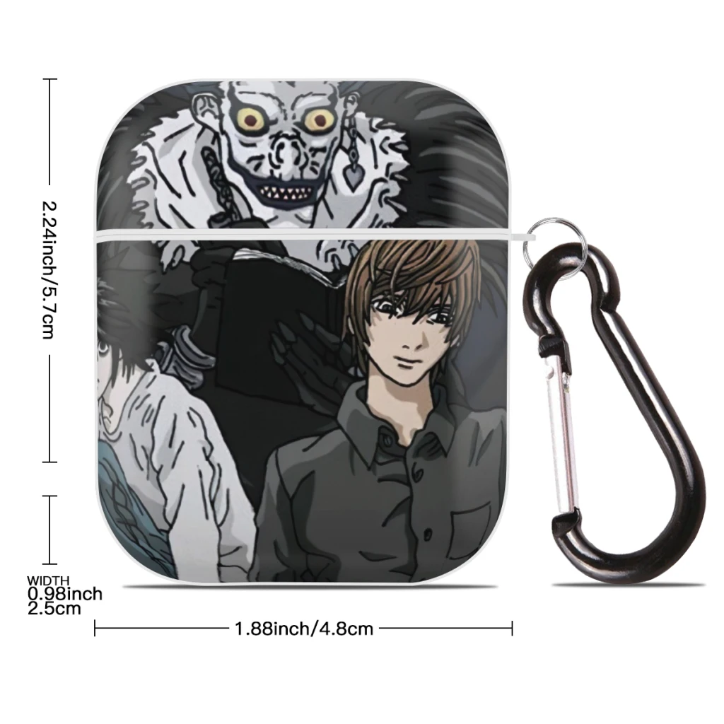 Protective Cover with Buckle, Compatible with Apple AirPods 2nd 1st Generation Charging Case,  Death Note Night God Moon