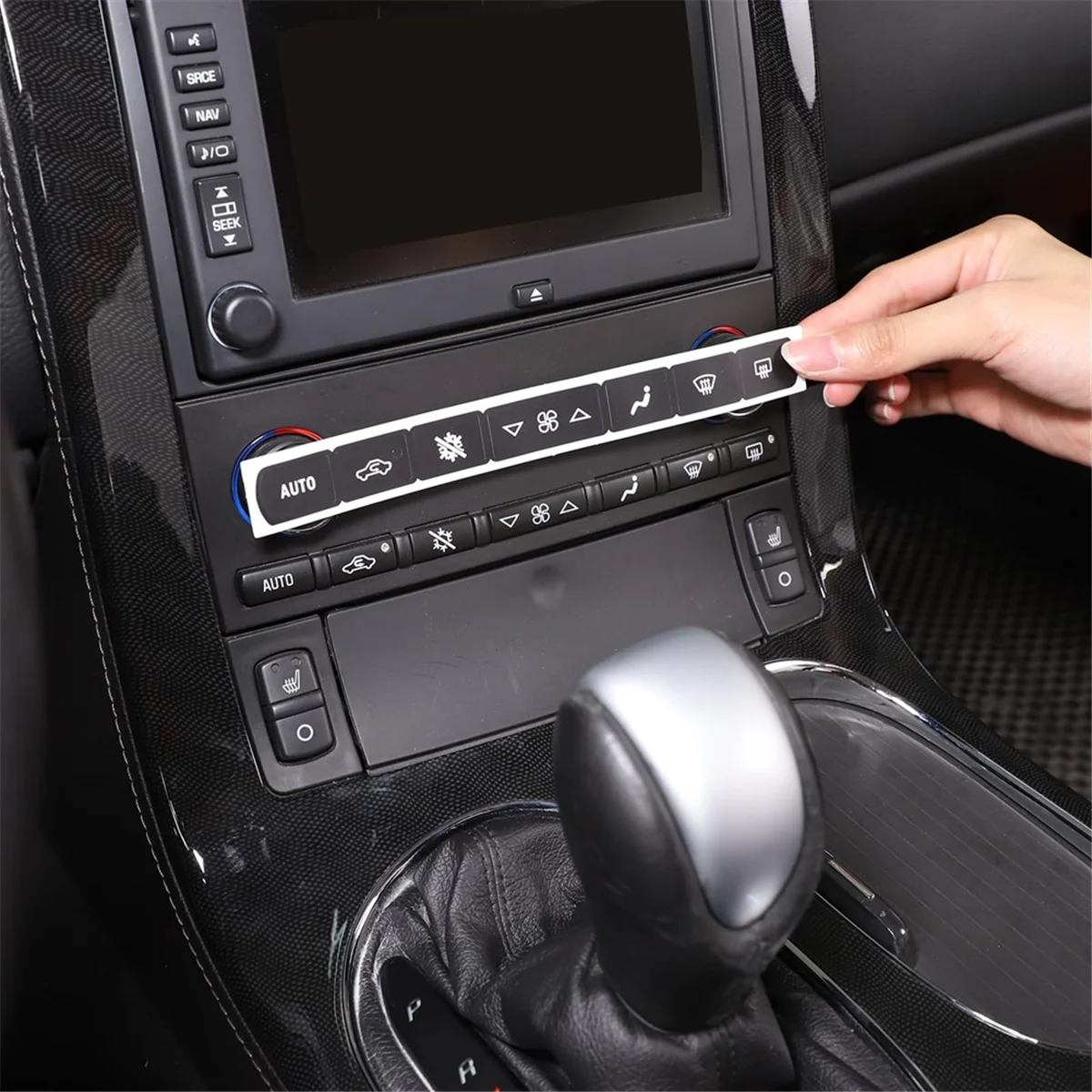 ملصق زر السيارة لمكيف الهواء بتيار متناوب ، ملحقات طقم التصليح ، شيفروليه كورفيت C6 من أصل شفروليه