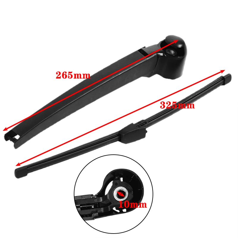 Car Rear Windscreen Window Wiper Arm Blade For VW Polo 2005 55 2006 56 2007 57 2008 58 2009 1.2 1.4 1.9 TDi E S Tools