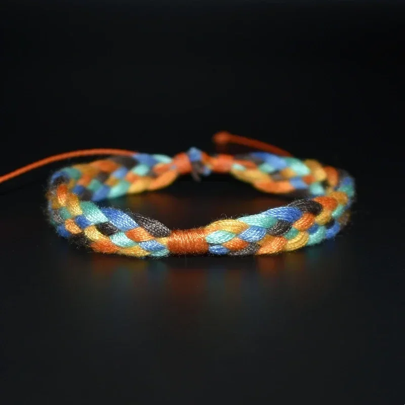 Multi Color Tibetan Buddhist Bracelet Women Men Lucky Charm Adjustable Yoga Braided Rope Bracelets Friendship Jewelry