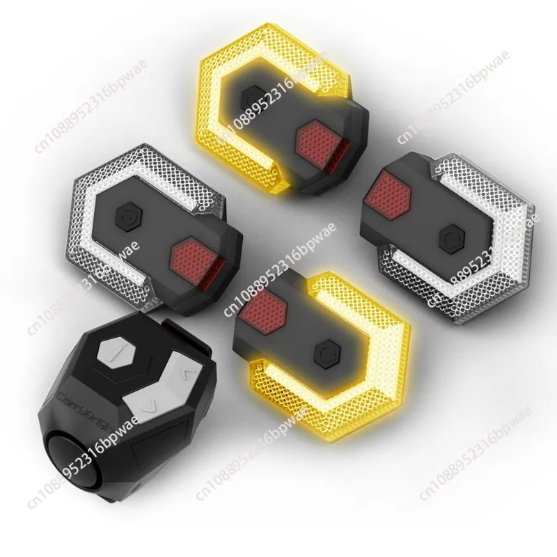 

Four-lamp split turn signal bicycle electric vehicle wireless control cable-free installation