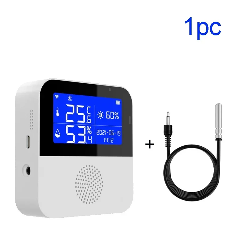 Tuya Smart WIFI Temperature and Humidity Sensor with Backlight LCD Display Indoor Thermometer Hygrometer Meter Support Alexa