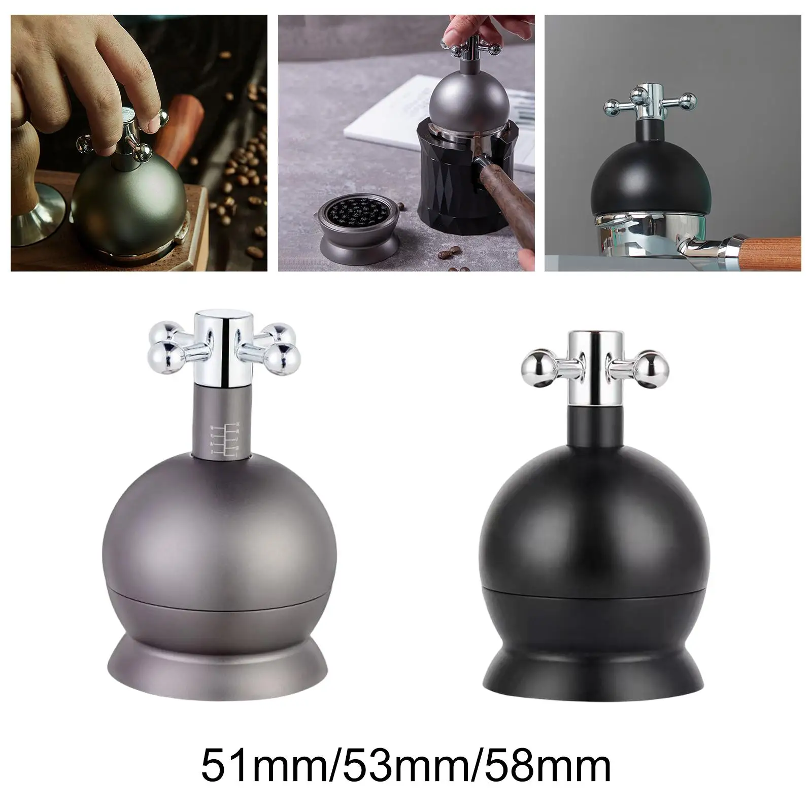 Alat distribusi jarum profesional, perata kopi Espresso Barista