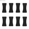 8pcs black