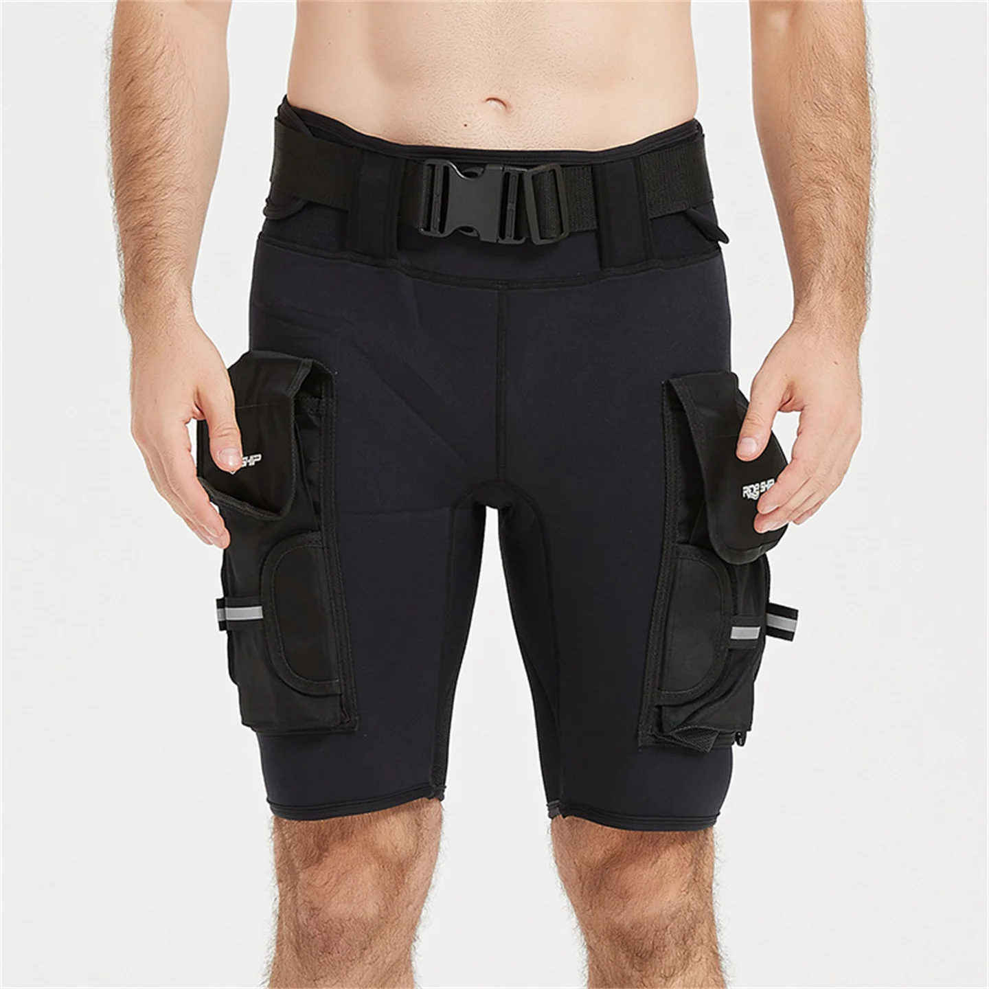 3MM Neopren-Tauchshorts für Männer und Frauen, multifunktional, 2 Taschen, zum Schnorcheln, Segeln, Surfen, Strand, Halbhose – Detail 21