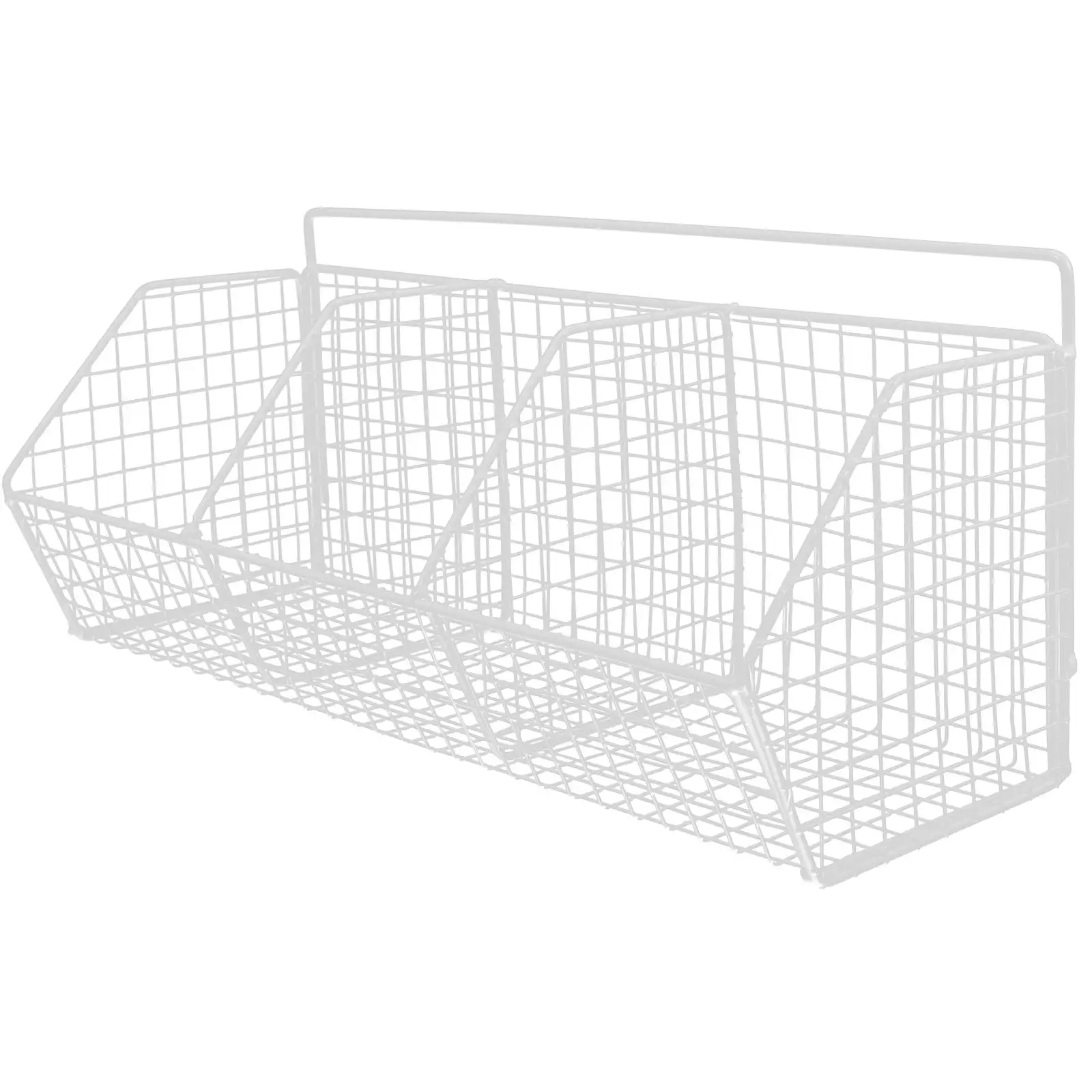 

Wall Mount Kitchen Basket 3 Section Single Layer Carbon Steel Vegetable Storage Baskets For Fruits Ginger Garlic Metal Wall