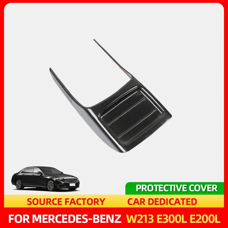 

Interior Stickers Car Rear Armrest Box Protective Cover Decorative Frame Trim Cover Sticker For Mercedes Benz E class W213 E300L