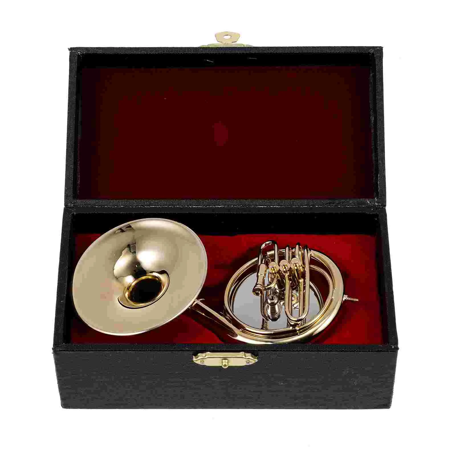 Musical Instruments Model Small Desktop Decorate Unique Sousaphone Simulated Golden Delicate Ornament Office