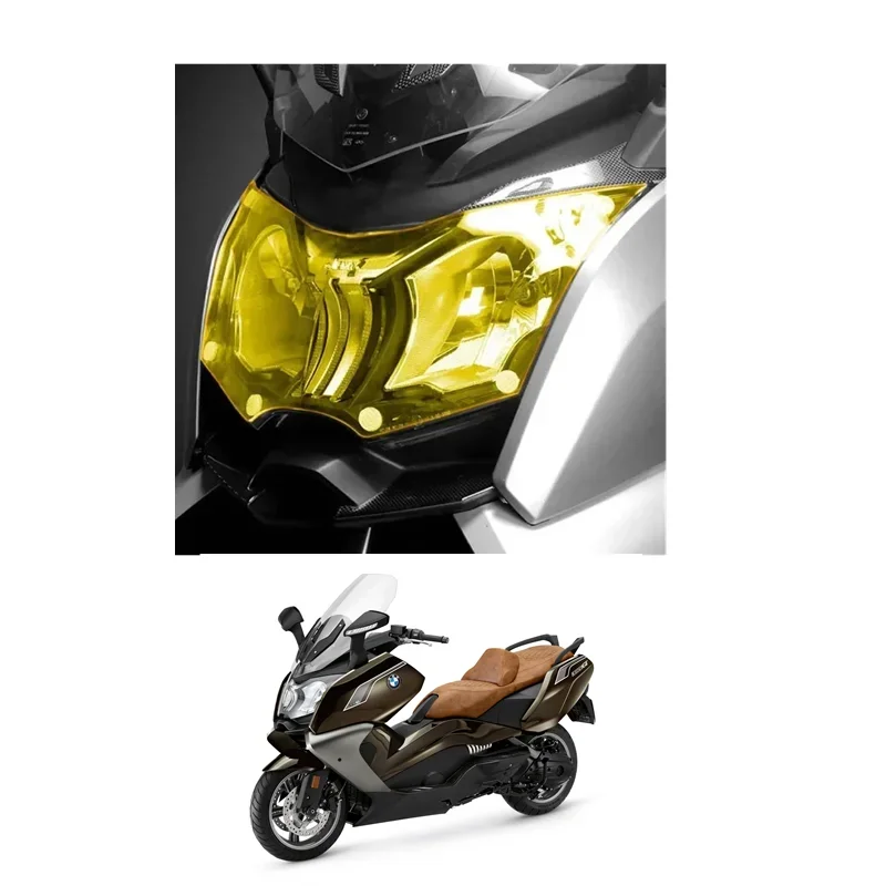 FOR BMW C650GT K19 2012 - 2017 Motorcycle Accessories Headlight Protection Guard Cover  - Yellow