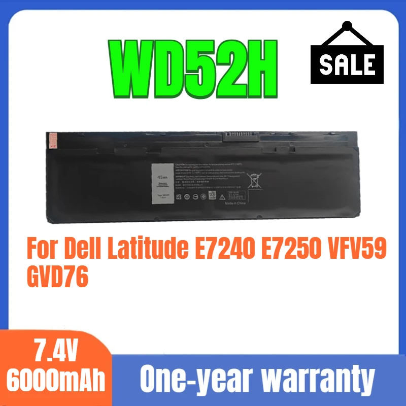 

WD52H Dell Laptop Battery for Dell Latitude E7240 E7250 VFV59 GVD76 High Quality Li-Ion Battery