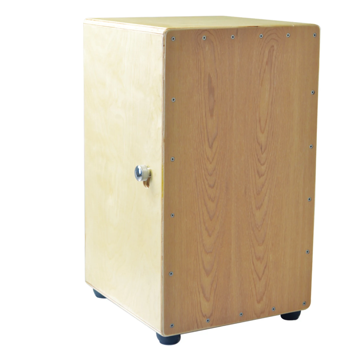 Birch Wood Cajon Box Drum With Guitar String Percussion Instrument For Band Stage Live Performance Beginner Music Practice