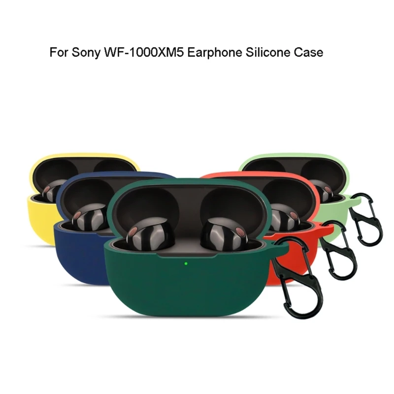 Compatible for SonyWF-1000XM5 Shockproof Case Earphone Sleeve Impact-resistant Housing Anti-dust Washable Silicone Cover 95AF