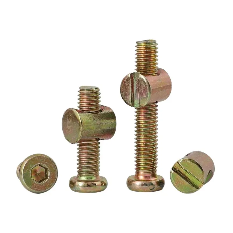 Furniture screws, children's bed accessories, screws, horizontal holes, nuts, tables, chairs, bookcases, wooden beds, connectors