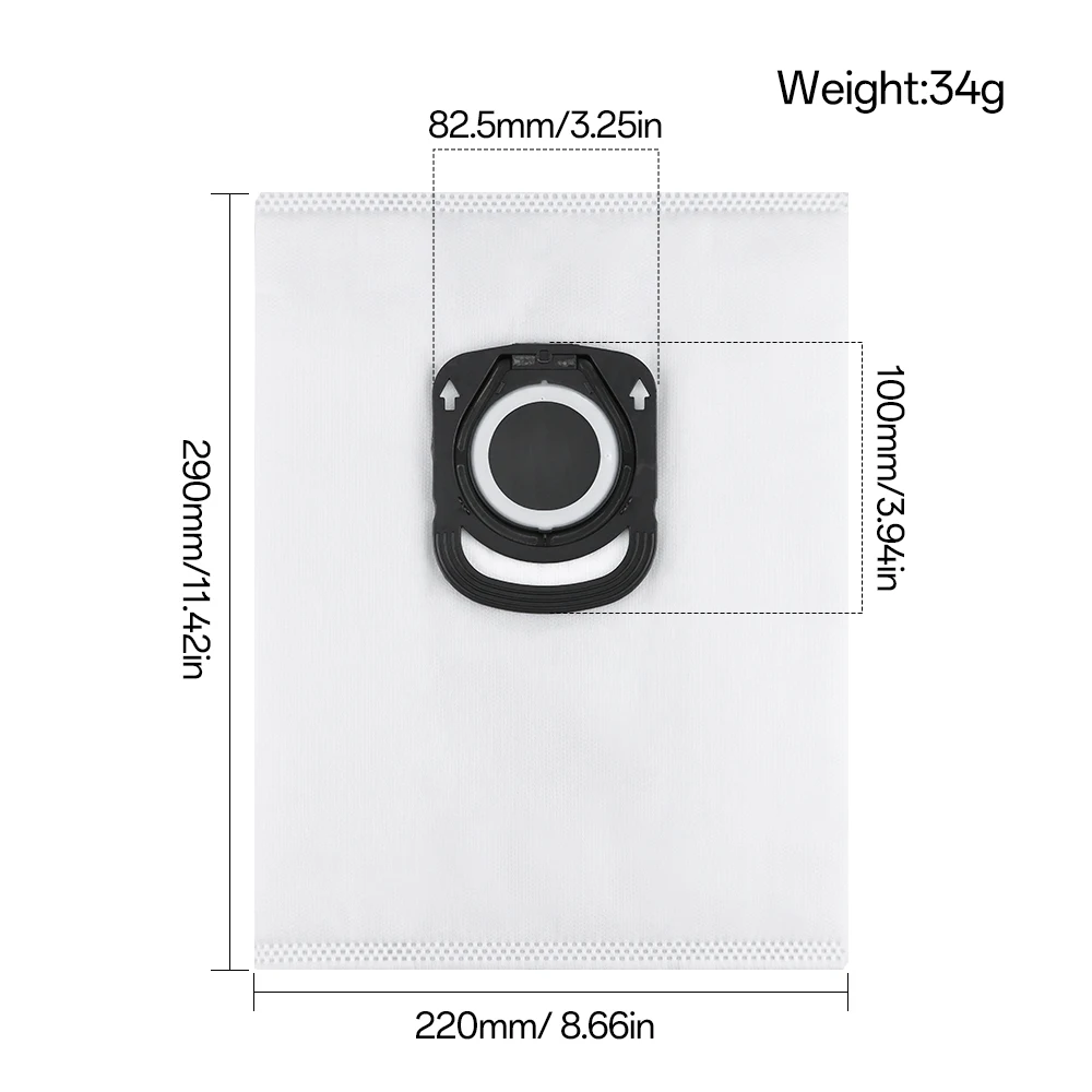 استبدال أكياس الغبار لروينتا النظافة + ZR200520 ZR200540 ZR200720 ZR200920 قوة الصمت سلسلة حقيبة فارغة الملحقات