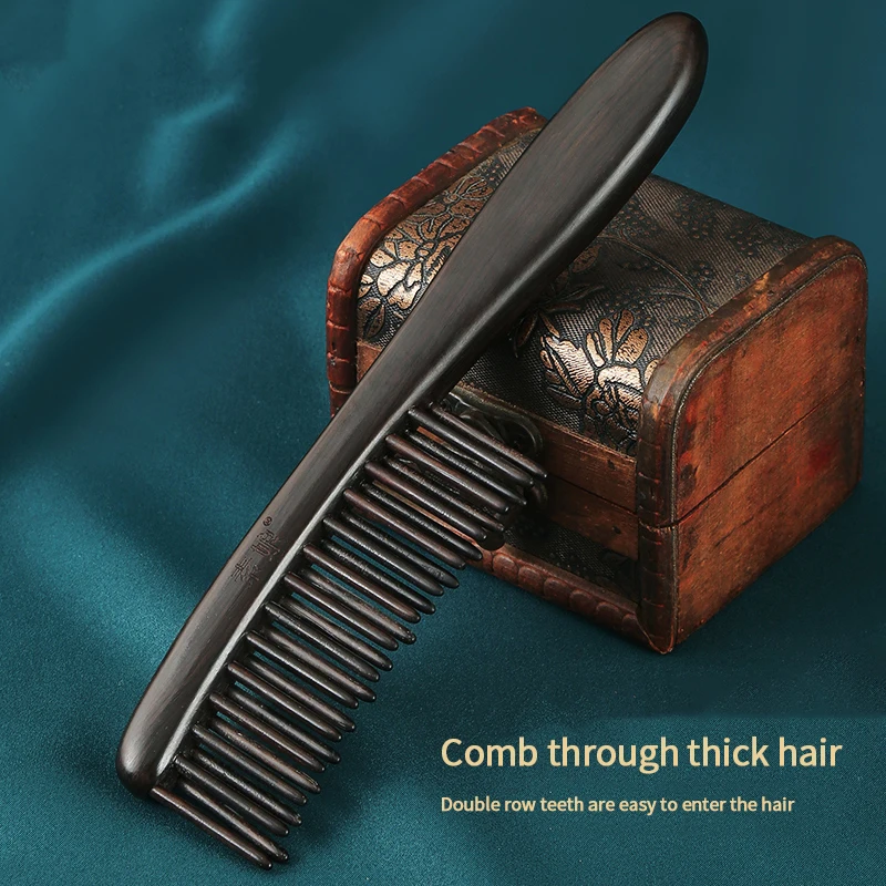 

Anti-static Double Row Large Tooth Comb Fluffy Comb Household Wide Tooth Comb Styling Comb Curly Hair Long Hair Comb Home