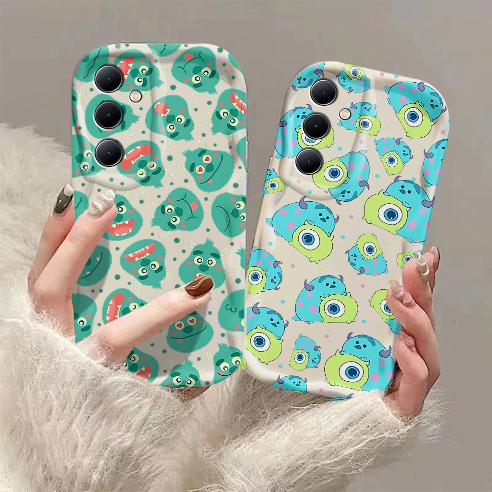 M-monsters Inc 3D Wave Case For Xiaomi Redmi 13C 12 12C 10 10C 9 9C A1 A2 K50 K40 Note 13 12 11 10 Pro Plus 4G 5G Cover