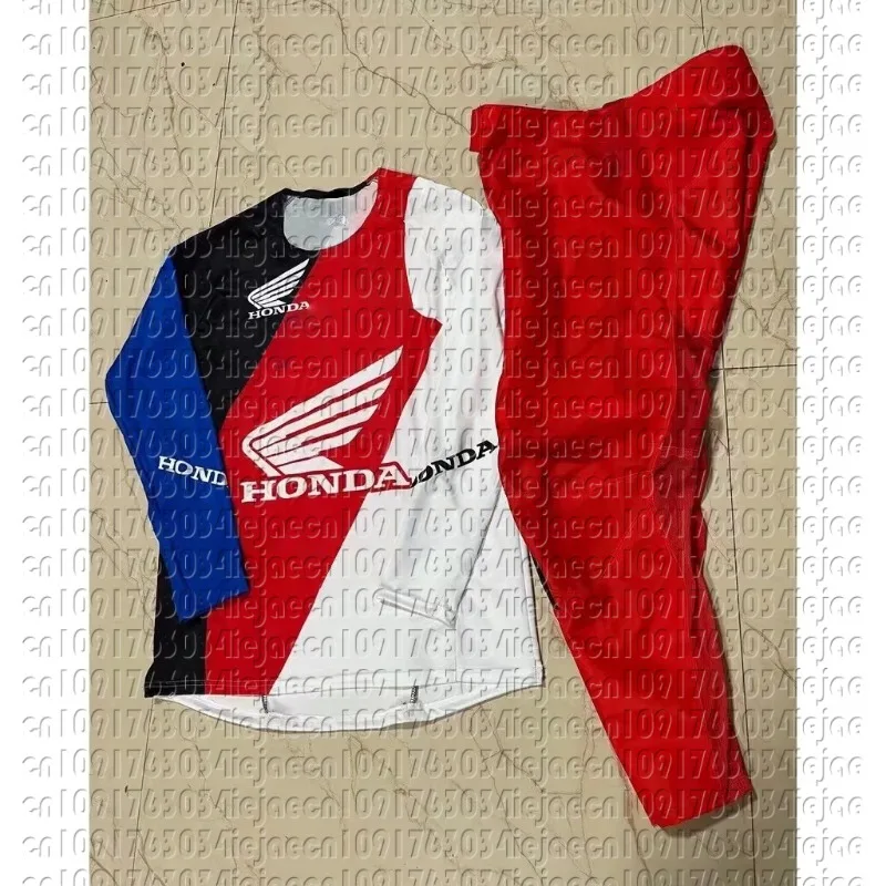 

Summer New Honda Off road Motorcycle Long Sleeve suit Sunscreen Top Quick drying Breathable Outdoor Riding T-shirt