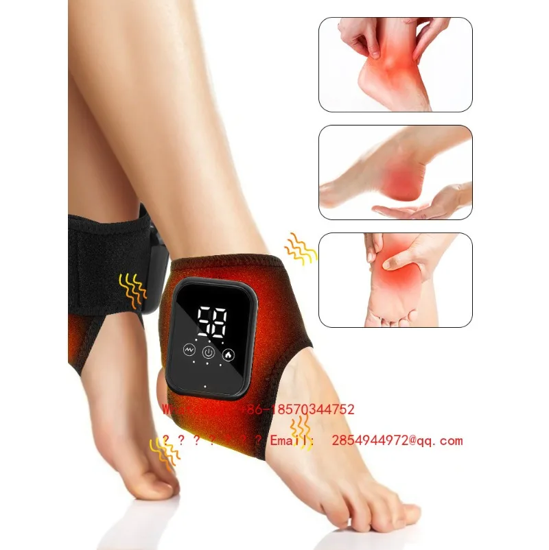 Hot Compress Ankle Massage Heated Foot Joint Warmer Therapy Massager for Ankle Pain Relief