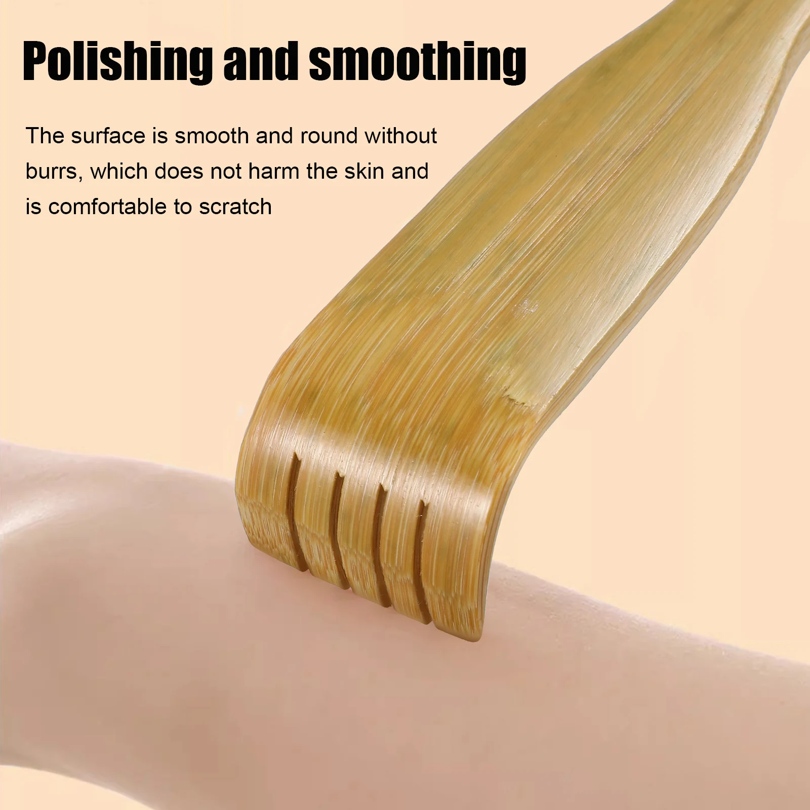 

3Pcs Bamboo Back Scratcher Smooth Lightweight Elderly Body Tool Massager Long Handle Scratchers Women Men