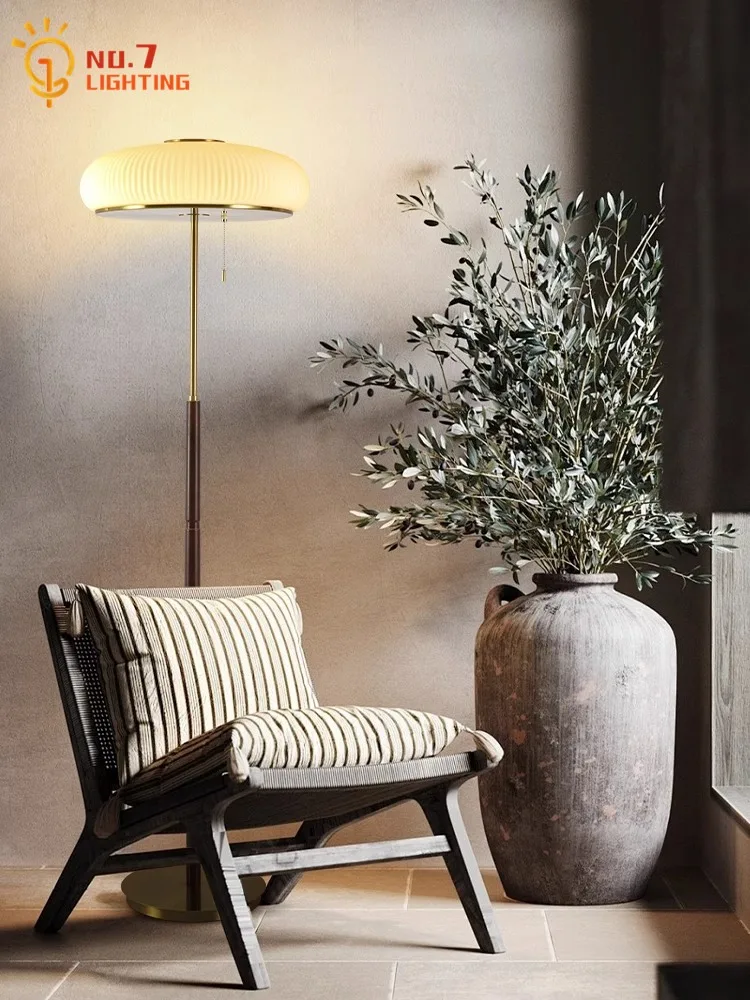 Atmosphere Medieval Matsutake Floor Lamp LED E27 Retro Luxury Designer Standing Lamp Living/Model Room Bedroom Study Bedside Bar