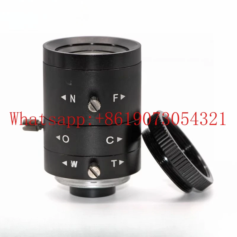 

3-миллионный объектив промышленной камеры высокой четкости, зум 6-12 мм, порт 1/2 C, без искажений, CCD-камера, визуальный осмотр