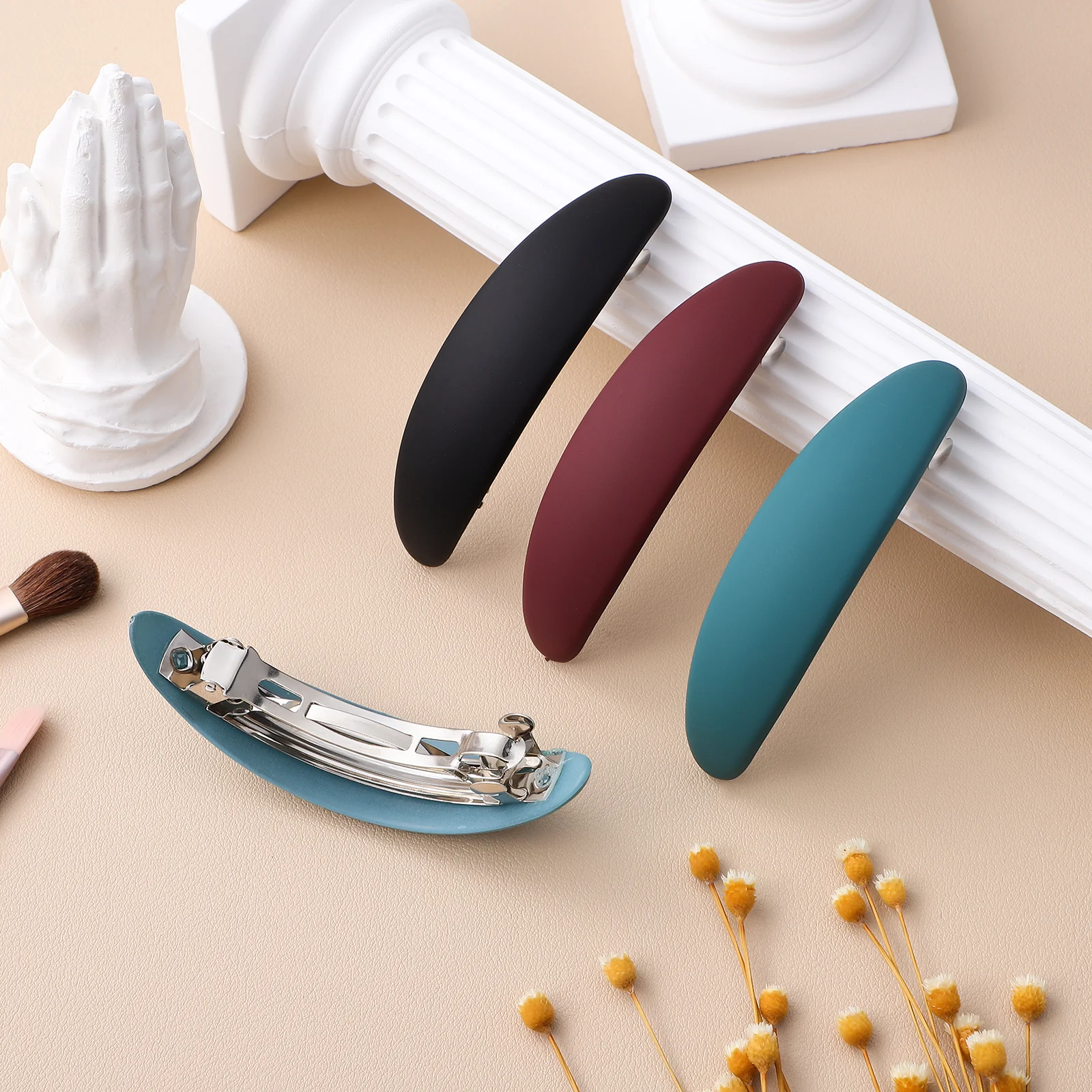 

4Pcs French Clip Set for Women Elegant Hair Accessories Versatile Usage for Different Hairstyles and Occasions