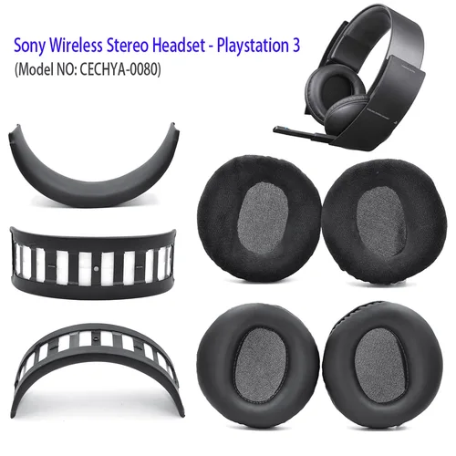 Imagen 2 del producto Almohadillas para los oídos de cuero proteico de espuma suave YAYINCC compatibles con Sony Wireless PS3 PS4 CECHYA-0080 auriculares orejeras piezas de reparación