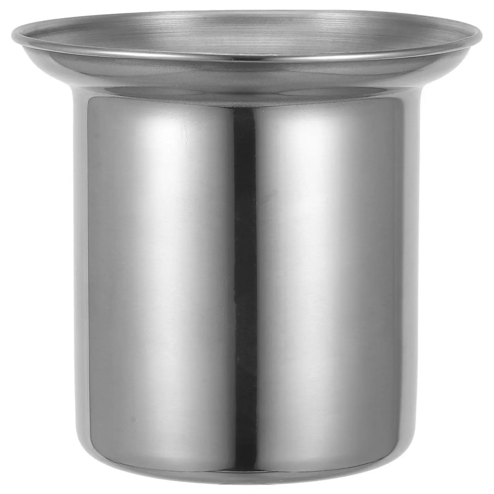 

Stainless Steel Toilet Brush Holder Heavy Duty Brush Cup with Drain Hole Stylish Modern Design for Bathroom Cleaning