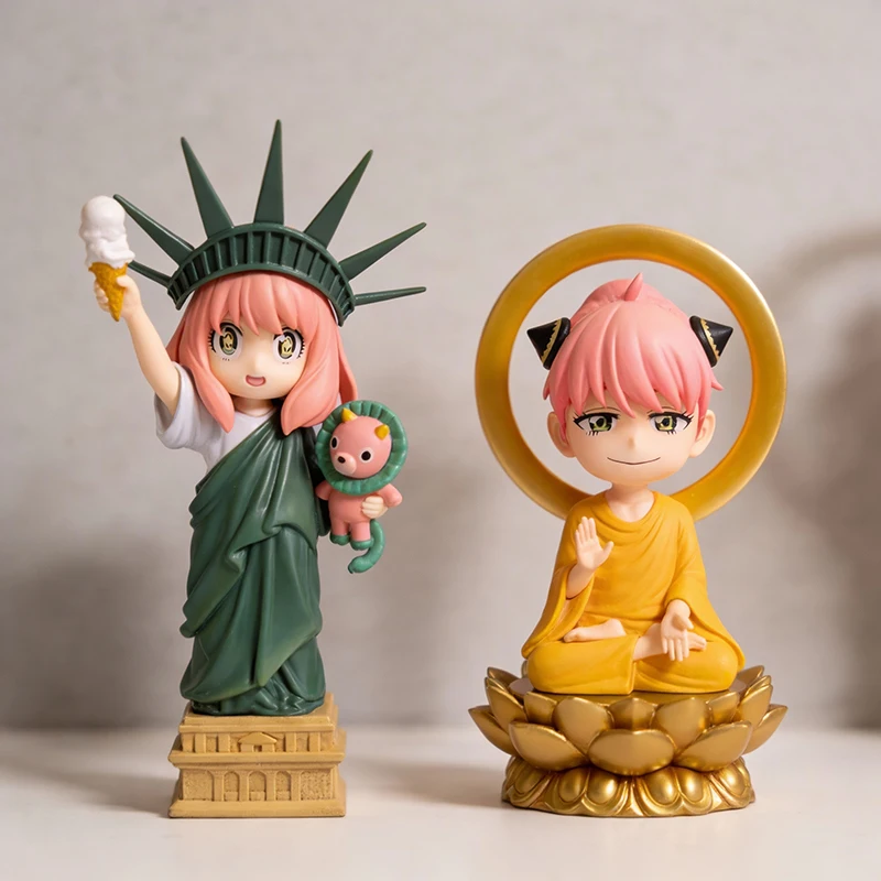 

Spy x Family Anya Forger PVC Figure Set (Statue/Buddha Style) Anime Collectible Toy Gift for Fans