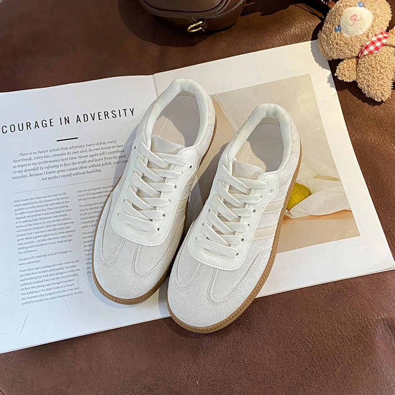 Women's Casual Shoes Lace Sobriety New Fashion Lightweight Casual Outdoor Walking Shoes Sneakers Anti-slip Flat Women's Shoes image 4
