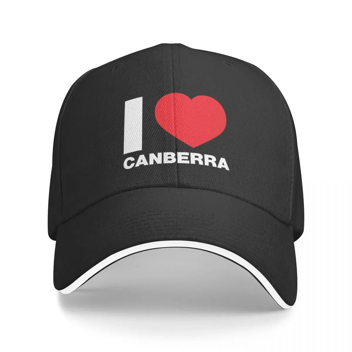 I Love Canberra, Australia Baseball Cap Military Cap Man Luxury Hat Beach Trucker Hats For Men Women's