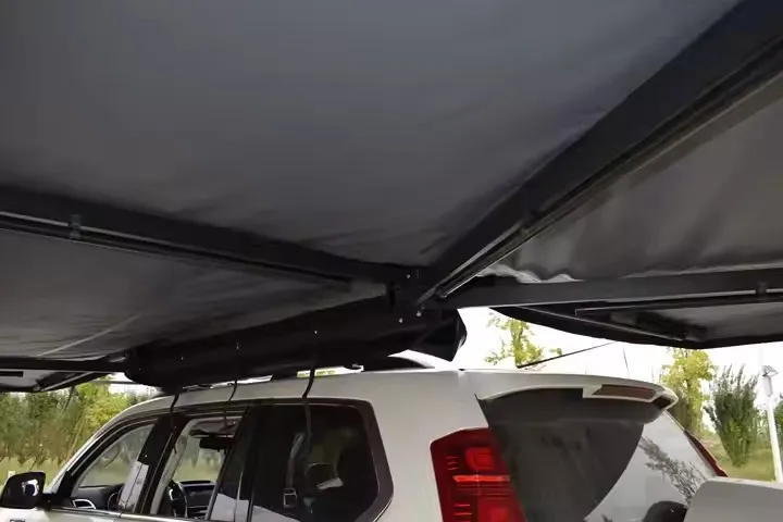 ملحقات التخييم في الهواء الطلق سيارة خلفية 270 درجة المظلة SUV شاحنة قماش مظلة السيارة #5
