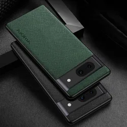 Case for Google Pixel 6 7 7A 8 Pro 6 6A 5G funda cross pattern Leather phone