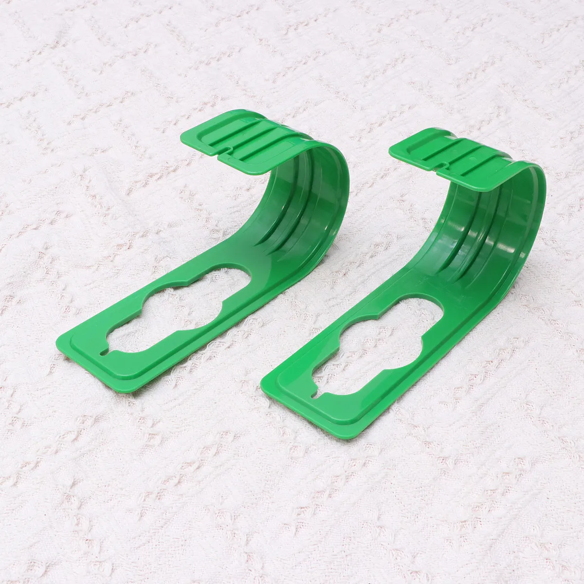 2 Pcs Green Garden Hose Connectors Water Heavy Duty Holder Support Storage Outdoor Pipe Hooks for Wall