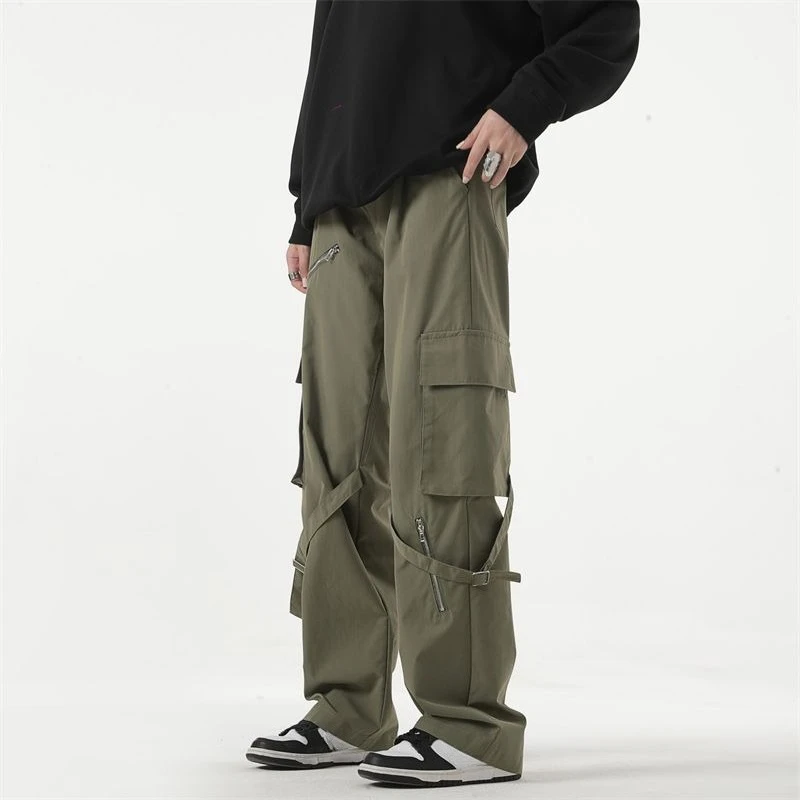 Oversize Joggers Wide Trousers Man Work Wear Loose Cotton Street Cheapest Regular Fit Slacks Designer Baggy Cargo Pants for Men