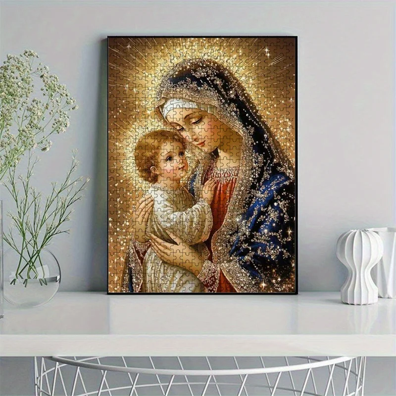 1000pcs Virgin Mary Puzzle - Large Religious Art Picture Book for