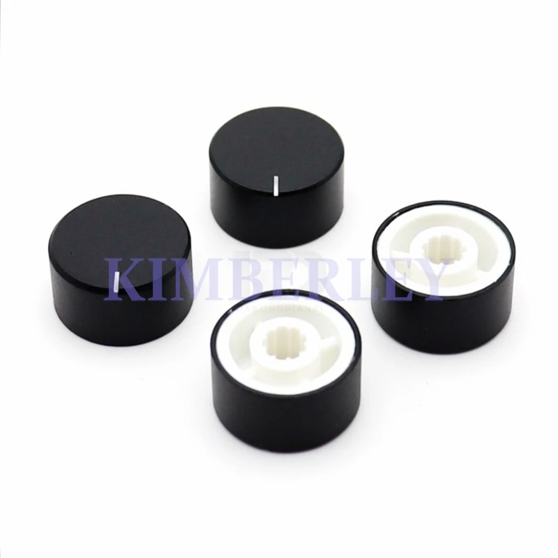 3PCS 18.5x10mm Aluminum Alloy Sand Blast Knob Potentiometer Knobs Caps 6mm Flower Shaft Hole Power Amplifier Volume Switch Cap