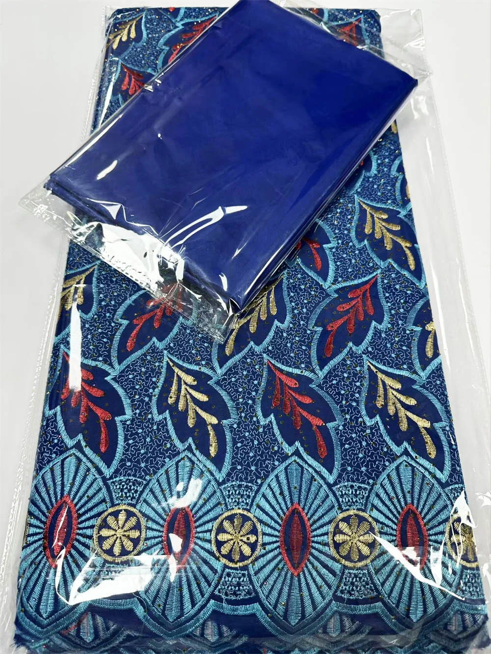 

African Dry Lace Fabric Heavy High Quality 5 Yards 100% Cotton Mix Plain Bazin Fabirc Swiss Voile Lace In Switzerland CT1543