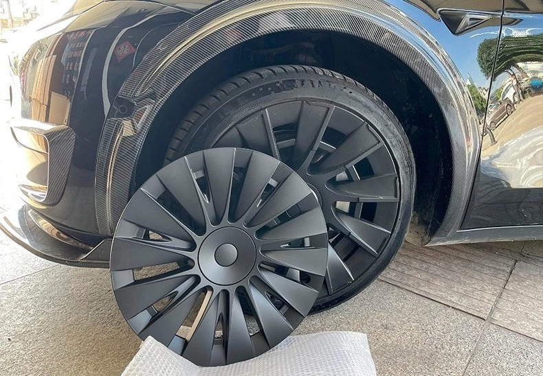 

4PCS For Tesla Model Y Juniper 2025 Hubcaps 19 Inch Performance Replacement Wheel Cover Automobile Hub Cap Full Rim Accessories