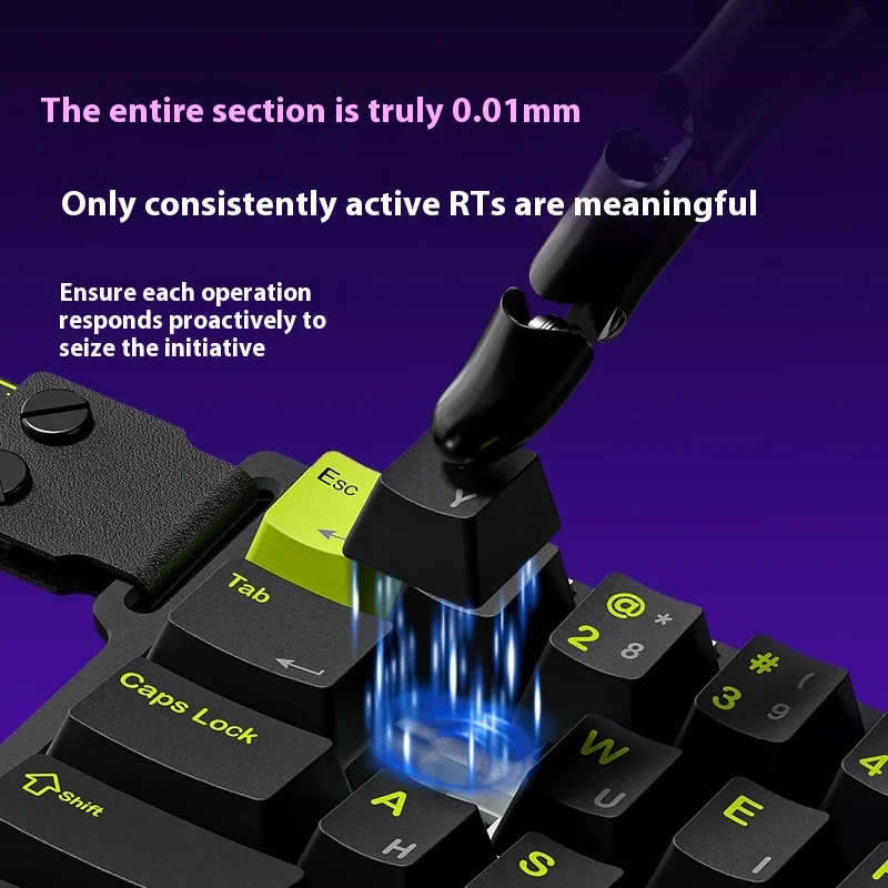 FURYCUBE M30HE Gaming-Tastatur, geteilte Mini-Tastatur, Hall-Effekt-Schalter, 0,1 ms Latenz, 0,01 mm RT-Genauigkeit, unterstützt DKS MT-Web-Treiber