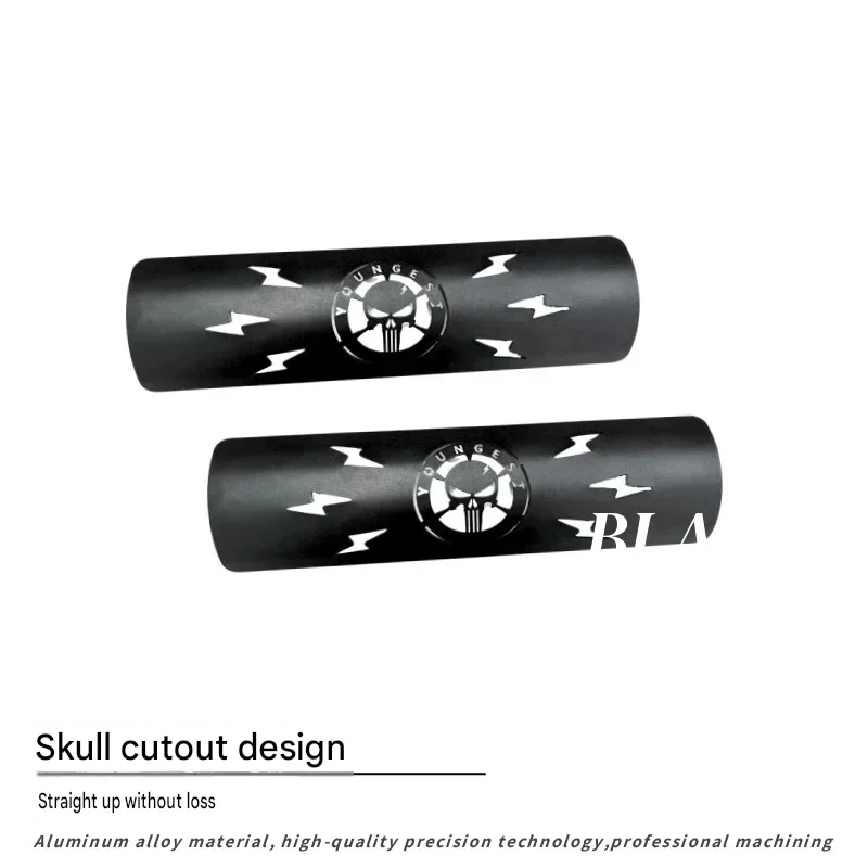 FOR Retro Blacked-out Hollow Heat Insulation Exhaust Pipe Heat Shield for VOGE CU250 CU525 High Temperature Resistant Motorcycle