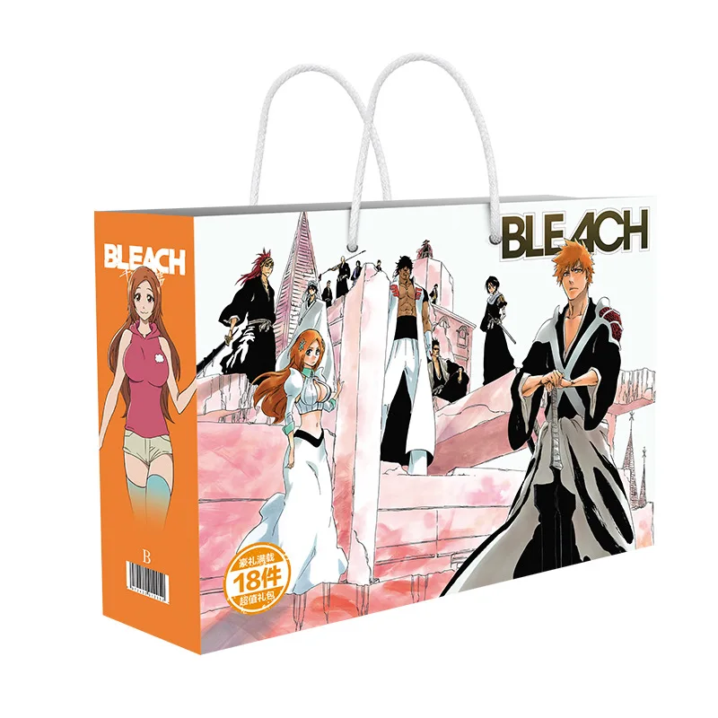 Bleach : Thousand-Year Blood War Arc Gift Bag Ichigo Lucky Bag Postcard Poster Badge Sticker Wristband Sleeve Collection Toy