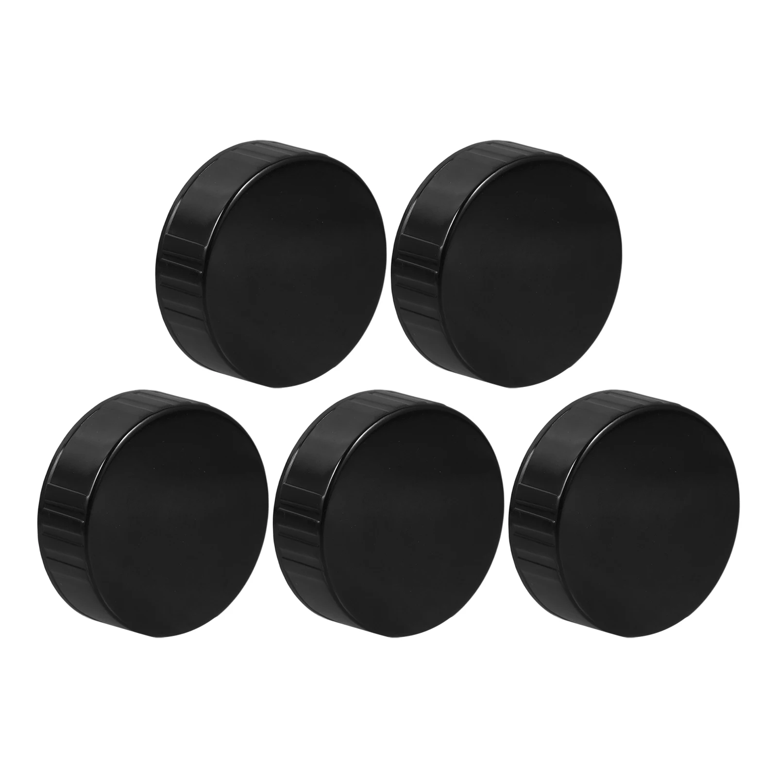 5pcs 38Mm Round Screw Cap Cone Lid Black Plastic Reusable Tight Closure Leak Proof Bottle Cap For Growler Bottles Beer
