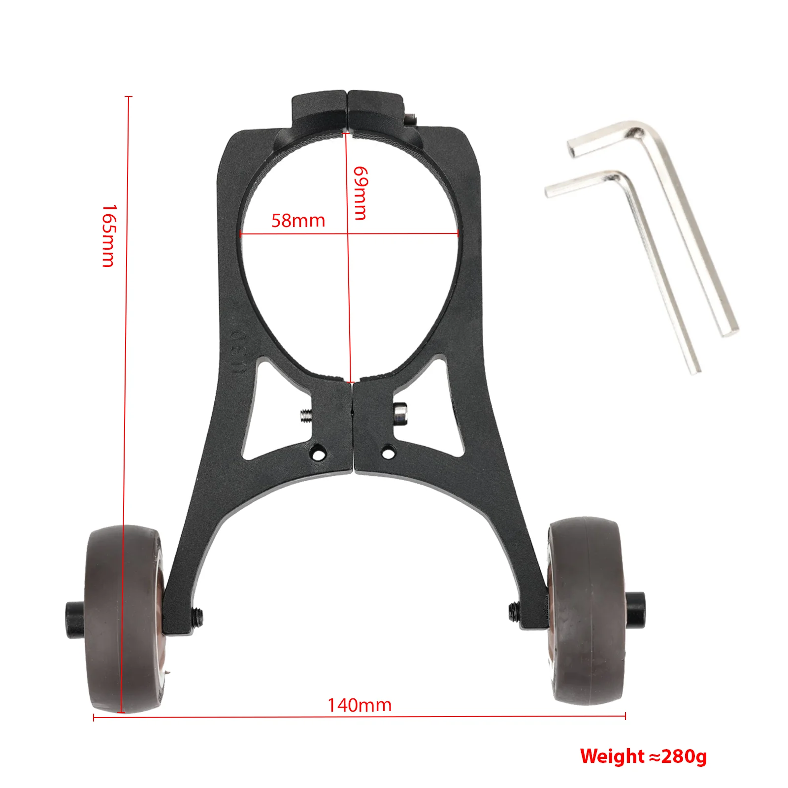 Cavalletto per Ninebot Max G2 G30 G30D G30LP Scooter elettrico ausiliario piccola ruota staffa pieghevole invertita